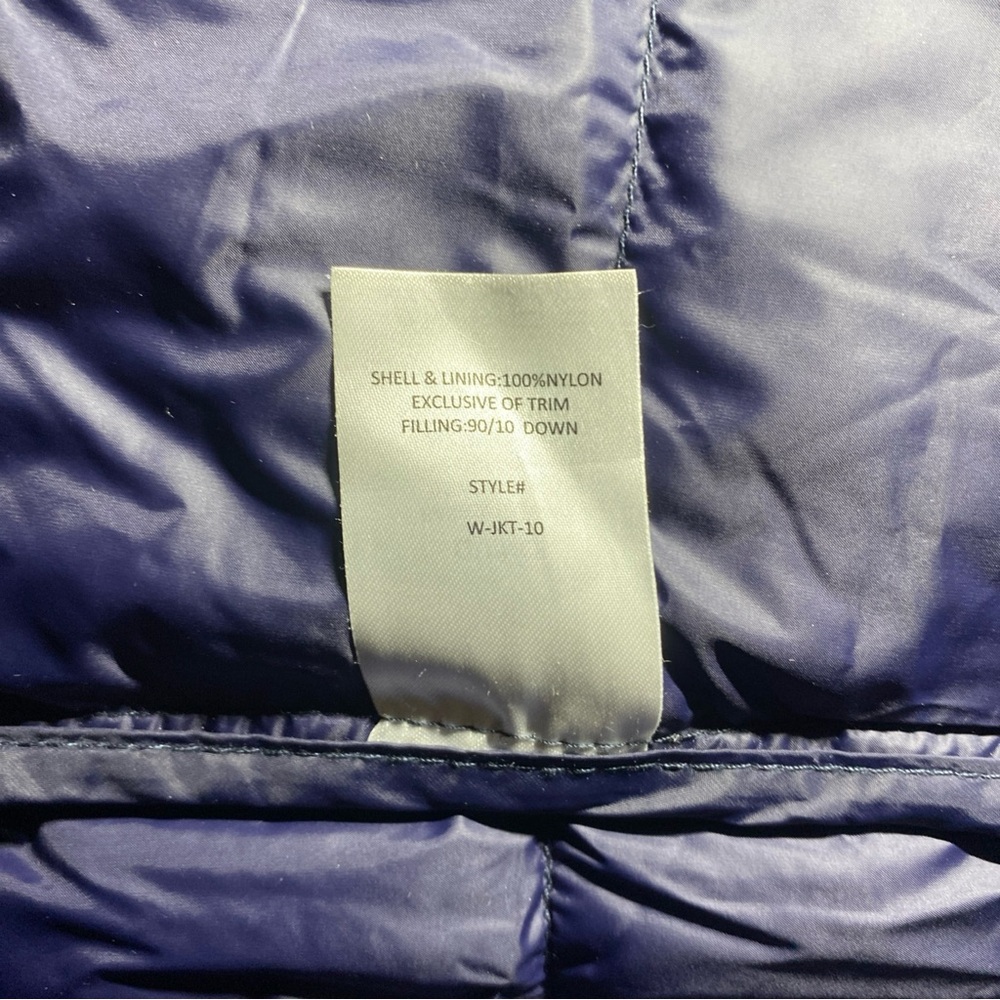 Quince Navy Down Filled Packable Women’s  Puffer Jacket  Size: Small - Picture 5 of 9